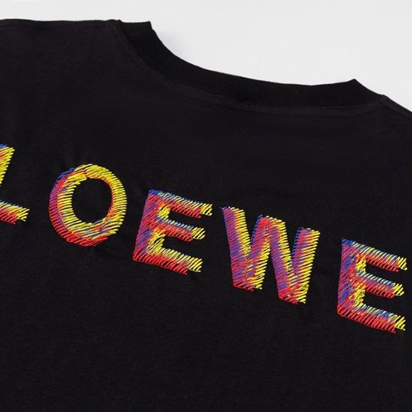 完売必至 ロエベ エンブロイダリー アナグラム Tシャツ コピー loc95833